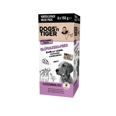 Dogs’n Tiger Glücksbringer Multibox – Pâtée chiens bœuf, agneau & panais