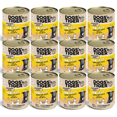 Dogs’n Tiger Proviant – Pâtée pour chiens poulet, canard & pomme