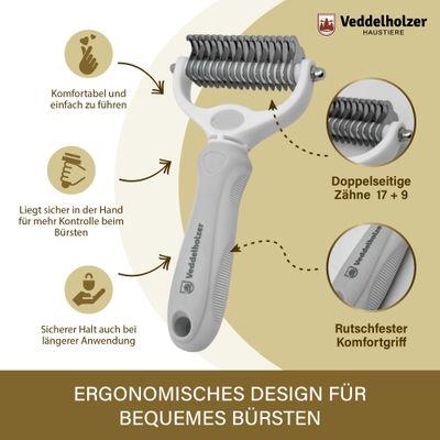 Veddelholzer Tierhaarentferner mit Fusselroller