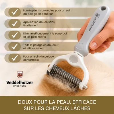 Veddelholzer éliminateur de poils d’animaux avec rouleau anti-peluches Veddelholzer éliminateur de poils d’animaux avec rouleau anti-peluches