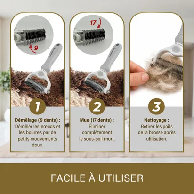 Veddelholzer éliminateur de poils d’animaux avec rouleau anti-peluches Veddelholzer éliminateur de poils d’animaux avec rouleau anti-peluches