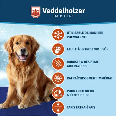 Veddelholzer Tapis rafraîchissant (L) pour Chien Extra épais Veddelholzer Tapis rafraîchissant (L) pour Chien Extra épais
