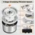 HausPets Edelstahl Katzenbrunnen 2,5L 4-stufige Filtration HausPets Edelstahl Katzenbrunnen 2,5L 4-stufige Filtration