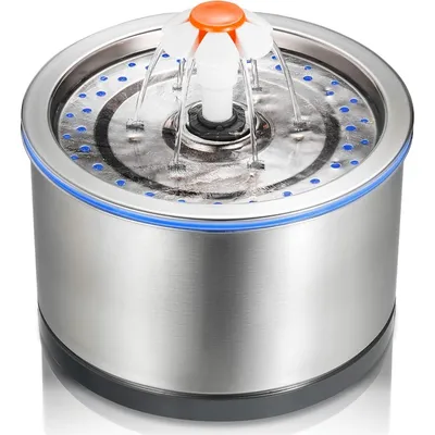 HausPets Edelstahl Katzenbrunnen 2,5L 4-stufige Filtration HausPets Edelstahl Katzenbrunnen 2,5L 4-stufige Filtration
