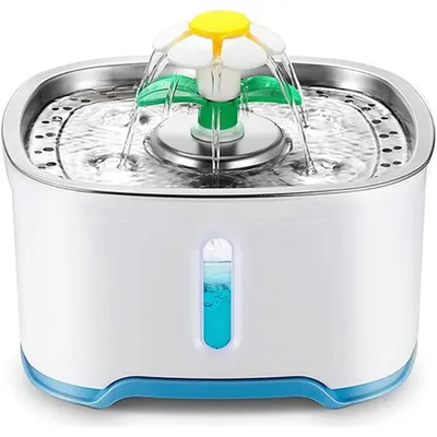 HausPets Edelstahl Trinkbrunnen 2,5L USB 20dB HausPets Edelstahl Trinkbrunnen 2,5L USB 20dB