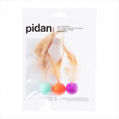 pidan Balles rebondissantes pour chat avec plumes pidan Balles rebondissantes pour chat avec plumes
