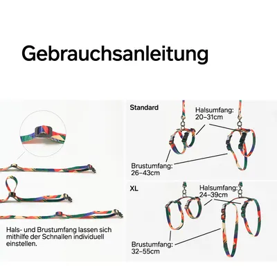 PIDAN Katzengeschirr und Leinen Set PIDAN Katzengeschirr und Leinen Set