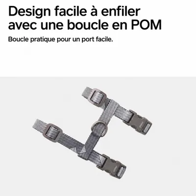 pidan Ensemble harnais et laisse pour chat réglable anti-fugue