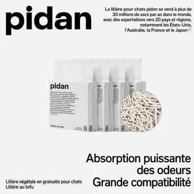 pidan Litière pour chats Litière au tofu pidan Litière pour chats Litière au tofu
