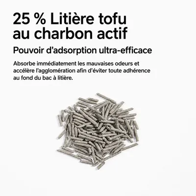 pidan Litière pour chats Litière mélange 3-en-1