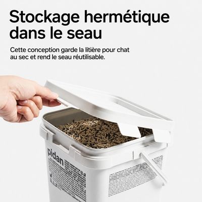 pidan Litière pour chats Litière mélange 3-en-1