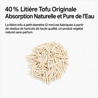 pidan Litière pour chats Litière mélange 3-en-1
