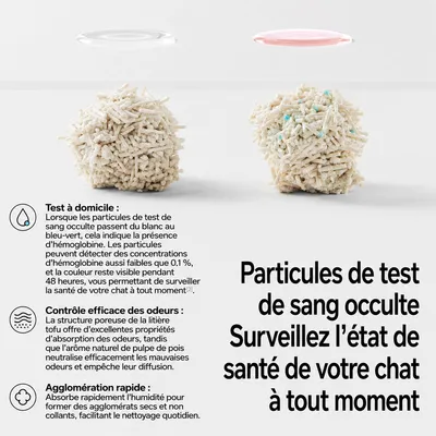 pidan Litière pour chats Litière au tofu avec indicateur sanguin pidan Litière pour chats Litière au tofu avec indicateur sanguin