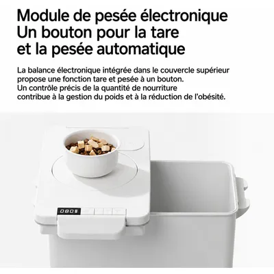 pidan Conteneur de croquettes sous vide 15 L avec balance intégrée pidan Conteneur de croquettes sous vide 15 L avec balance intégrée
