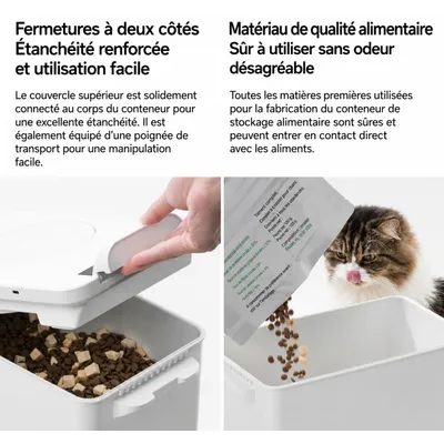 pidan Conteneur de croquettes sous vide 15 L avec balance intégrée pidan Conteneur de croquettes sous vide 15 L avec balance intégrée