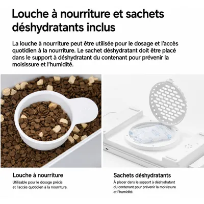 pidan Conteneur de croquettes sous vide 15 L avec balance intégrée pidan Conteneur de croquettes sous vide 15 L avec balance intégrée