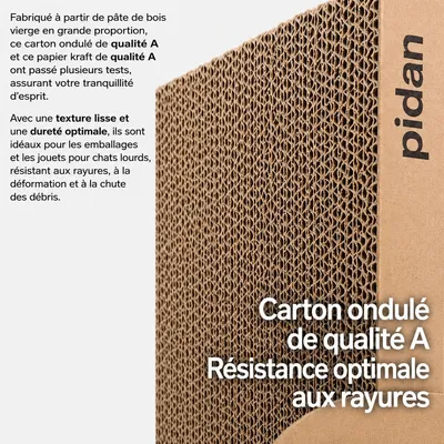 pidan Griffoir d’angle pour chat en carton pidan Griffoir d’angle pour chat en carton