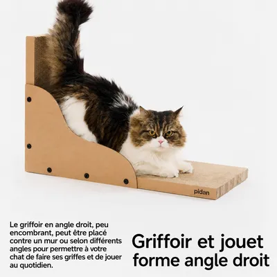 pidan Griffoir d’angle pour chat en carton pidan Griffoir d’angle pour chat en carton