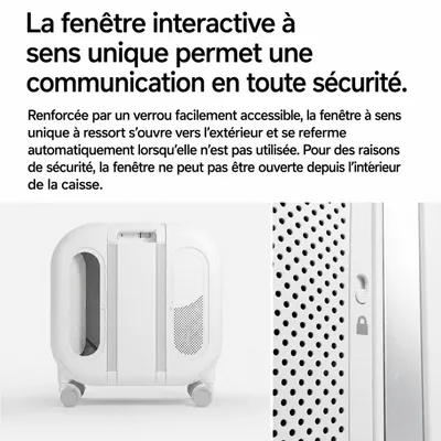 pidan Caisse de transport ventilée à roulettes pour chat pidan Caisse de transport ventilée à roulettes pour chat