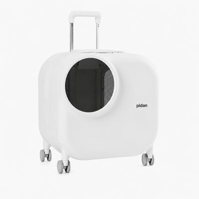 pidan Caisse de transport ventilée à roulettes pour chat