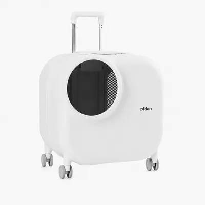 pidan Caisse de transport ventilée à roulettes pour chat pidan Caisse de transport ventilée à roulettes pour chat