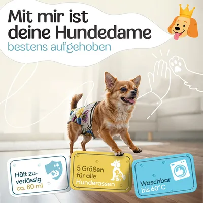 HUND IST KÖNIG saugstarke Hundewindeln Hündinnen (3 Stk), 3-Fach Justierung HUND IST KÖNIG saugstarke Hundewindeln Hündinnen (3 Stk), 3-Fach Justierung