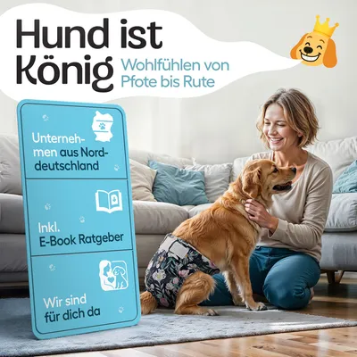 HUND IST KÖNIG saugstarke Hundewindeln Hündinnen (3 Stk), 3-Fach Justierung HUND IST KÖNIG saugstarke Hundewindeln Hündinnen (3 Stk), 3-Fach Justierung