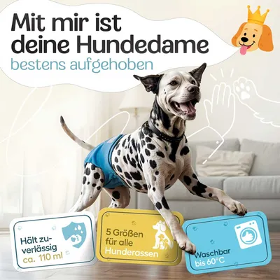 HUND IST KÖNIG saugstarke Hundewindeln Hündinnen (3 Stk), 3-Fach Justierung HUND IST KÖNIG saugstarke Hundewindeln Hündinnen (3 Stk), 3-Fach Justierung