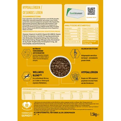 Wildfang - VetLine Trockenfutter mit Peptiden für Hunde - Hypoallergen