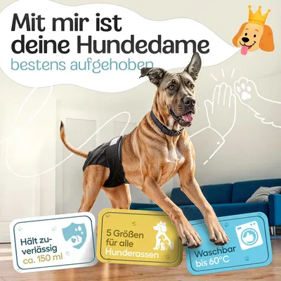 HUND IST KÖNIG saugstarke Hundewindeln Hündinnen (3 Stk), 3-Fach Justierung HUND IST KÖNIG saugstarke Hundewindeln Hündinnen (3 Stk), 3-Fach Justierung