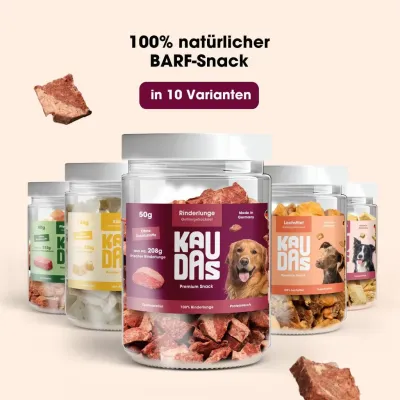KAUDAS Hundesnack RinderlungePur - gefriergetrocknetes Rind KAUDAS Hundesnack RinderlungePur - gefriergetrocknetes Rind