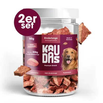 KAUDAS Hundesnack RinderlungePur - gefriergetrocknetes Rind KAUDAS Hundesnack RinderlungePur - gefriergetrocknetes Rind