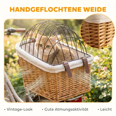 PawHut  Fahrradkorb für Haustiere