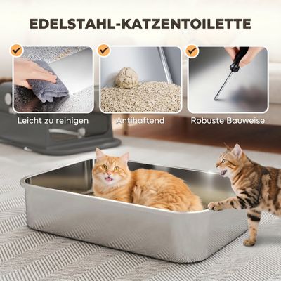 PawHut Katzenklo