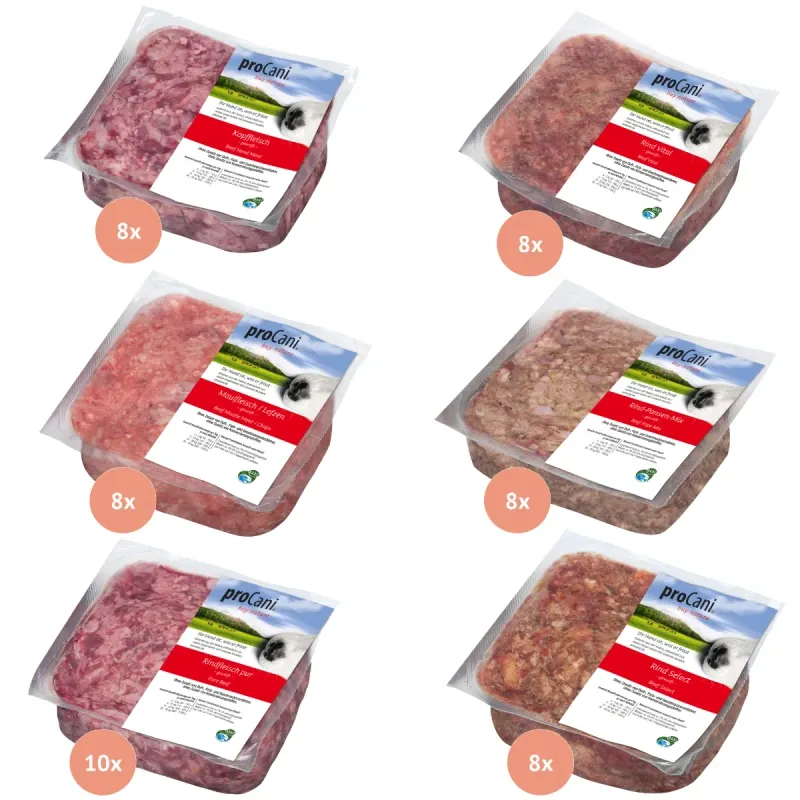 proCani BARF-Paket pur Rind
