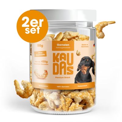 KAUDAS Hundesnack GarnelePur -  gefriergetrocknete Garnele