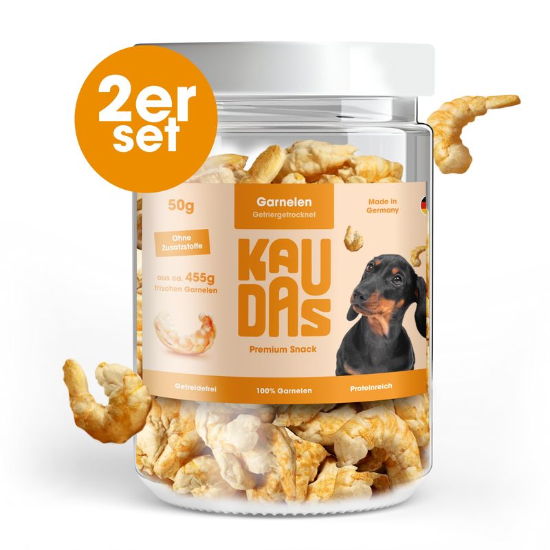 KAUDAS Hundesnack GarnelePur -  gefriergetrocknete Garnele
