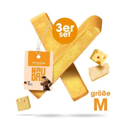 KAUDAS Käse-Kaustange für Hunde - Hartkäse, zahnreinigend & natürlich