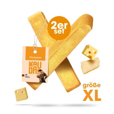 KAUDAS Käse-Kaustange für Hunde - Hartkäse, zahnreinigend & natürlich