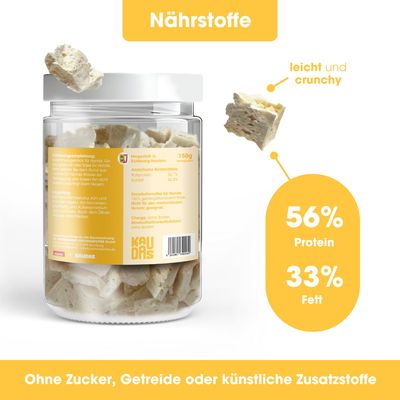 KAUDAS Hundesnack KäsePur Hundesnack - gefriergetrockneter Käse