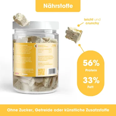 KAUDAS Hundesnack KäsePur Hundesnack - gefriergetrockneter Käse KAUDAS Hundesnack KäsePur Hundesnack - gefriergetrockneter Käse