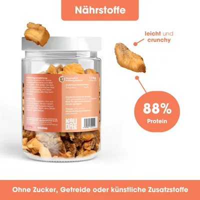 KAUDAS Hundesnack LachsPur - gefriergetrockneter Lachs