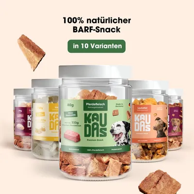 KAUDAS Hundesnack PferdPur - gefriergetrocknetes Pferd KAUDAS Hundesnack PferdPur - gefriergetrocknetes Pferd
