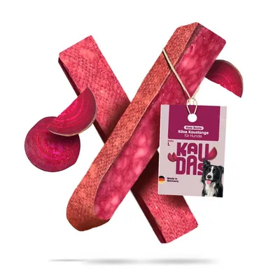KAUDAS Käse-Kaustange Rote Beete – natürlich & zahnreinigend KAUDAS Käse-Kaustange Rote Beete – natürlich & zahnreinigend