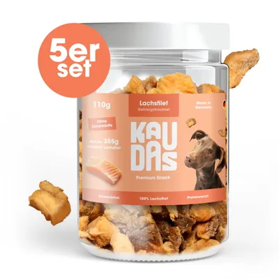 KAUDAS Hundesnack LachsPur - gefriergetrockneter Lachs