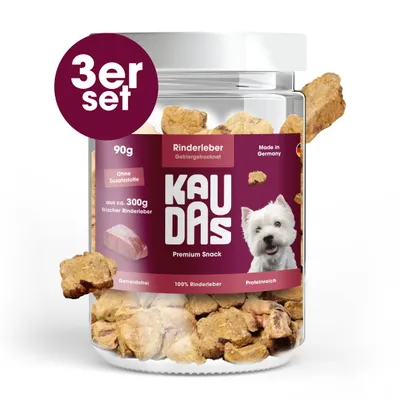 KAUDAS Hundesnack RinderleberPur - gefriergetrocknete Rinderleber KAUDAS Hundesnack RinderleberPur - gefriergetrocknete Rinderleber