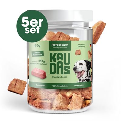 KAUDAS Hundesnack PferdPur - gefriergetrocknetes Pferd