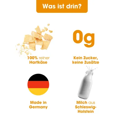 KAUDAS Käse-Kaustange für Hunde - Hartkäse, zahnreinigend & natürlich KAUDAS Käse-Kaustange für Hunde - Hartkäse, zahnreinigend & natürlich
