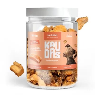 KAUDAS Hundesnack LachsPur - gefriergetrockneter Lachs KAUDAS Hundesnack LachsPur - gefriergetrockneter Lachs