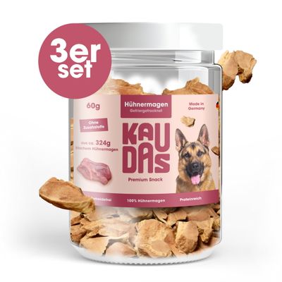 KAUDAS Hundesnack HühnermagenPur - gefriergetrocknetes Huhn